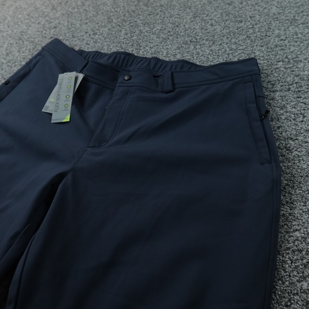 NEW‎ Free Country Pants Mens 2XL Blue Flex Softshell Lined Outdoor Ski Snowboard